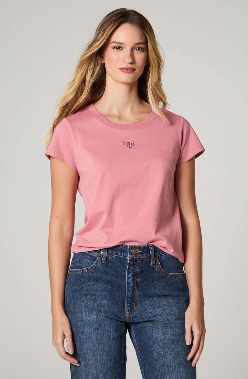 POLERA MUJER CROP MANGA CORTA REGULAR FIT 100% COTTON - 2