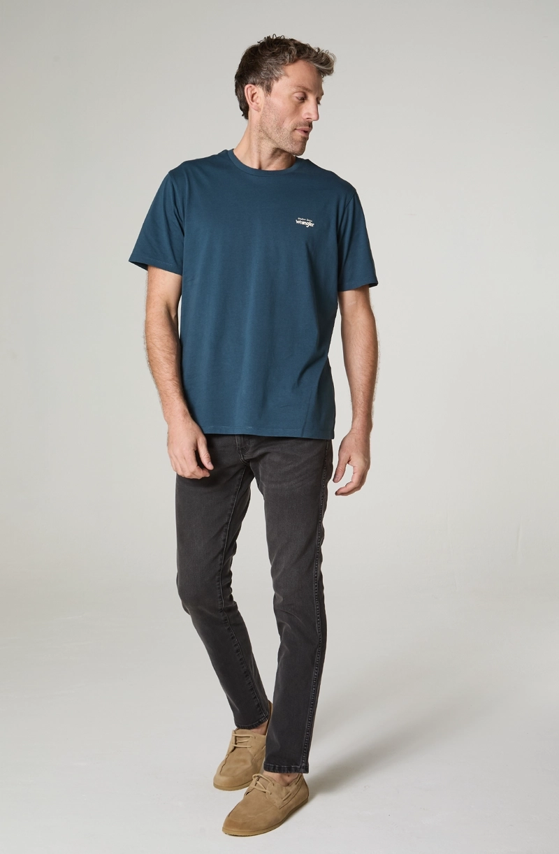 POLERA HOMBRE CUELLO REDONDO MANGA CORTA REGULAR FIT 100% COTTON - 1