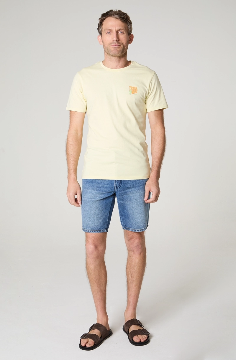 POLERA HOMBRE CUELLO REDONDO MANGA CORTA REGULAR FIT 100% COTTON - 1