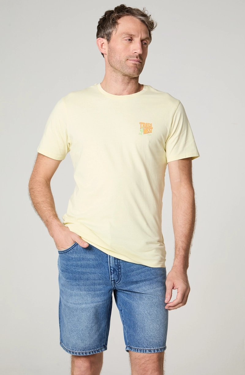 POLERA HOMBRE CUELLO REDONDO MANGA CORTA REGULAR FIT 100% COTTON - 2