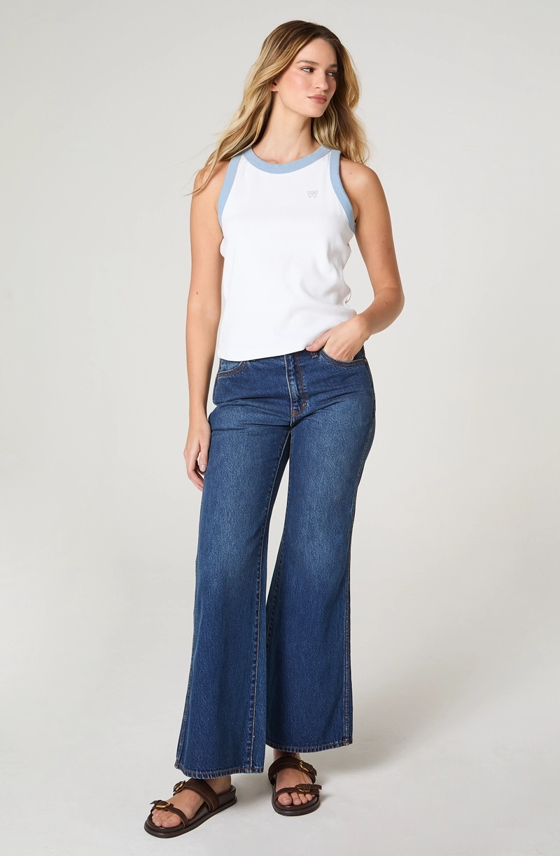 JEANS MUJER 70´FLARE FLARE 100% COTTON - 1