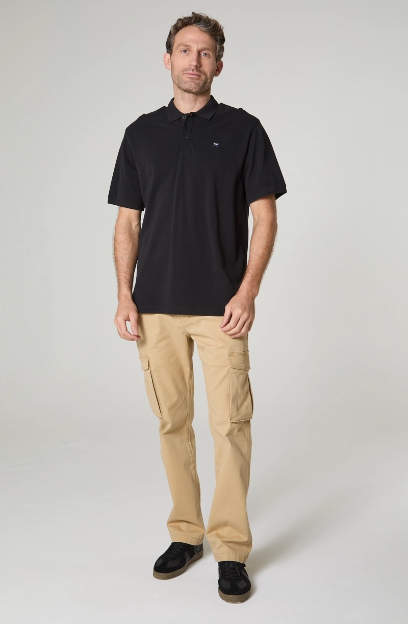 POLERA HOMBRE PIQUE MANGA CORTA  REGULAR FIT 100% COTTON - 1