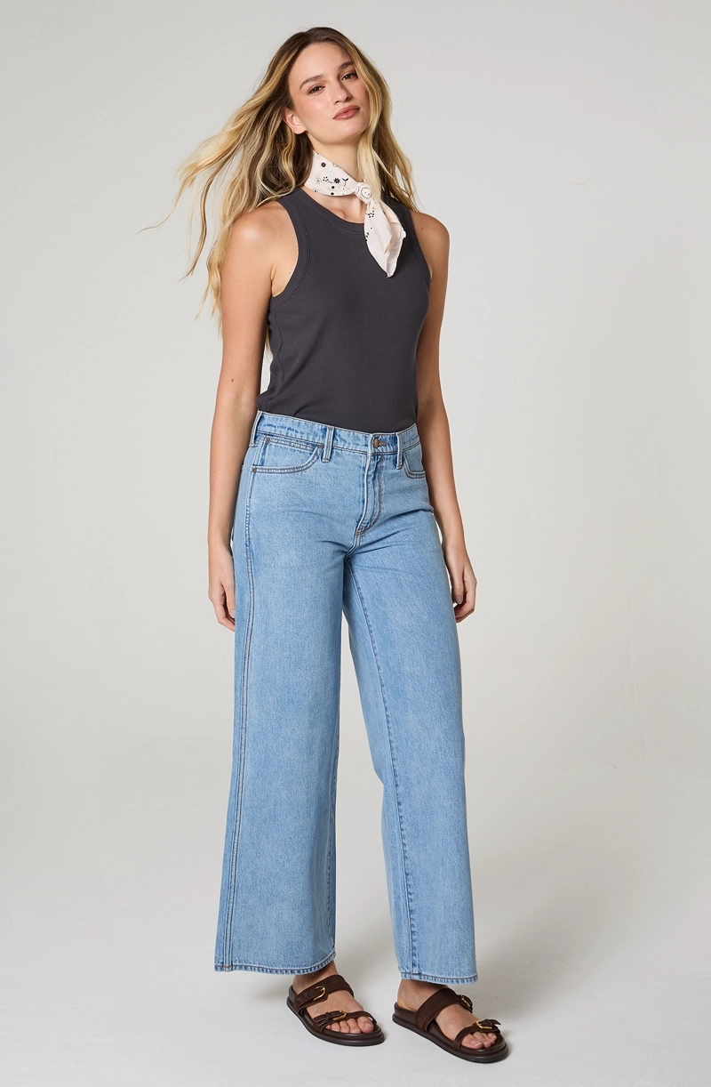 JEANS MUJER WORLD WIDE RELAXED FIT 100% COTTON - 1