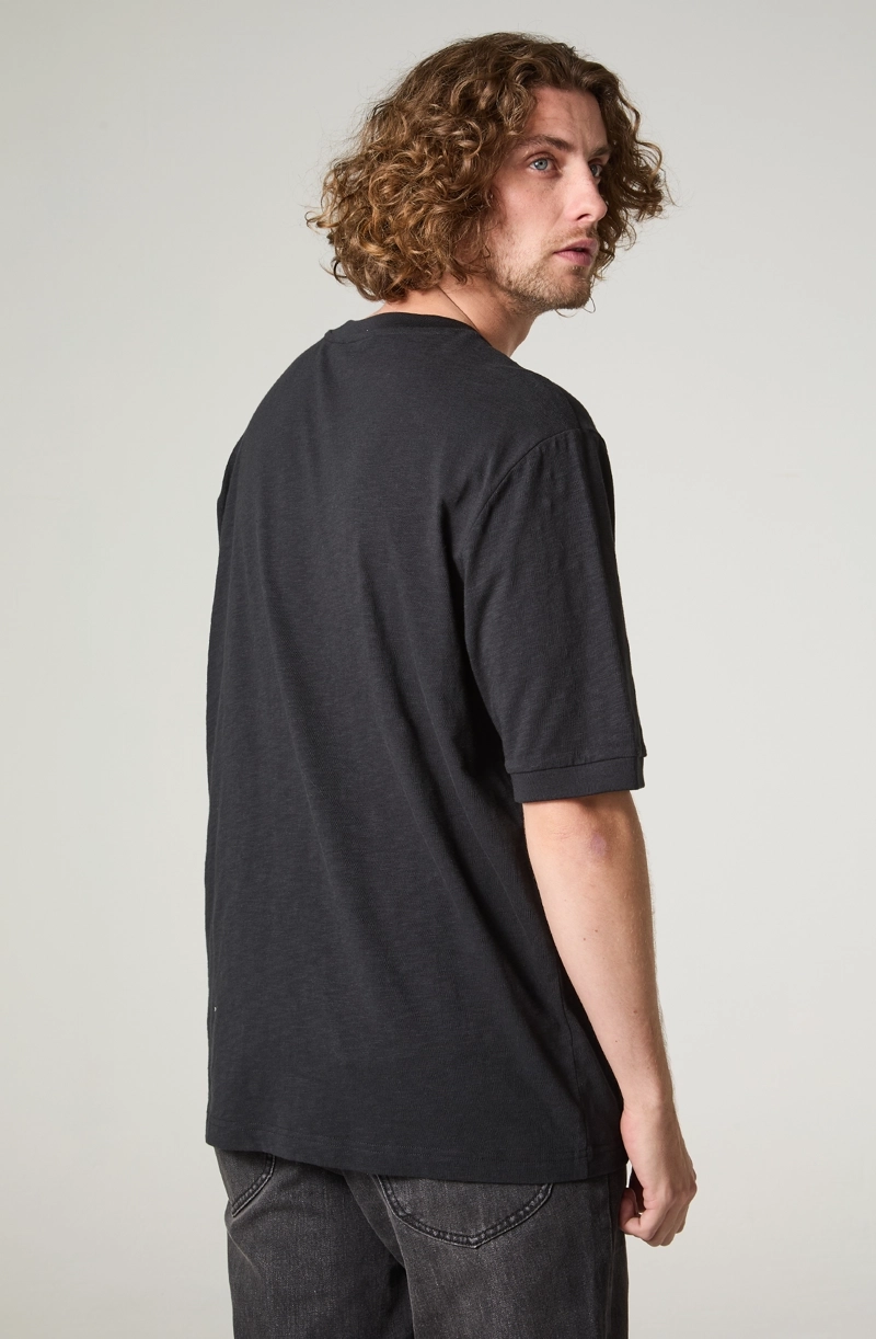 POLERA HOMBRE MANGA CORTA  HENLEY REGULAR  FIT BOTONES - 4