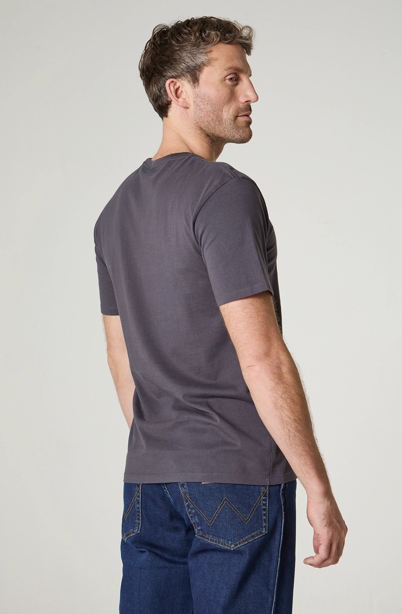 POLERA HOMBRE CUELLO REDONDO MANGA CORTA REGULAR FIT 100% COTTON - 4