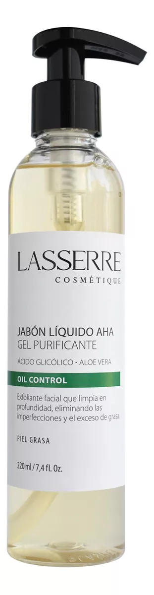 JABÓN LÍQUIDO AHA 220 ML (ACIDO GLICÓLICO Y ALOE VERA) - 1