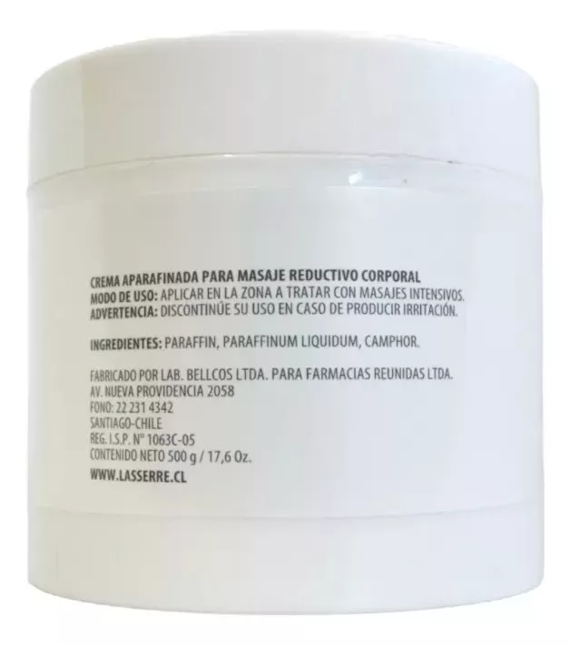 CREMA APARAFINADA (HIPEREMIA, ALCANFOR) REDUCIR 500G - 2