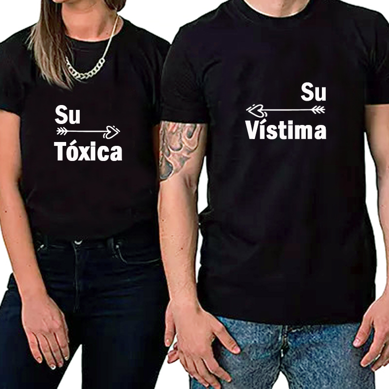 POLERAS PAREJAS TOXICAS-PACK 06 - 1