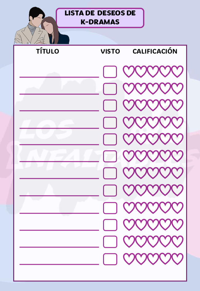 AGENDA, DIARIO, CUADERNO, BITACORA, SERIES DE K-DRAMA - 3