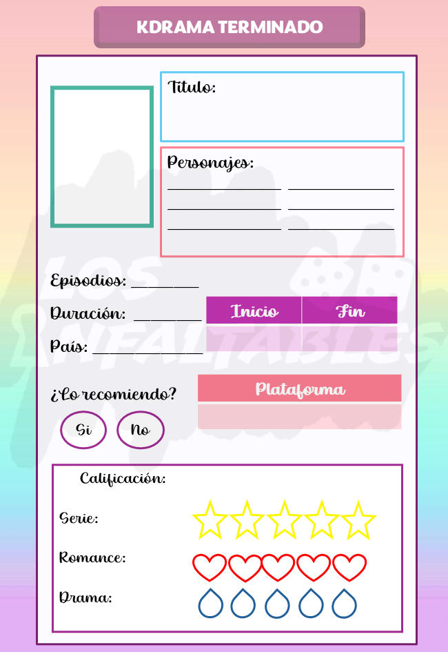 AGENDA, DIARIO, CUADERNO, BITACORA, SERIES DE K-DRAMA - 4