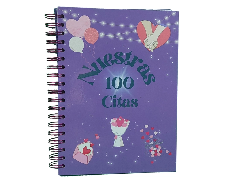 CUADERNO, BITÁCORA, DIARIO, AGENDA NUESTRAS 100 CITAS - 1