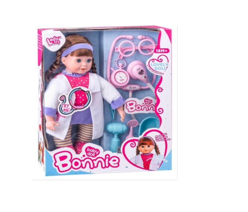 MUÑECA ROSADO DOCTORA BONNIE - 1