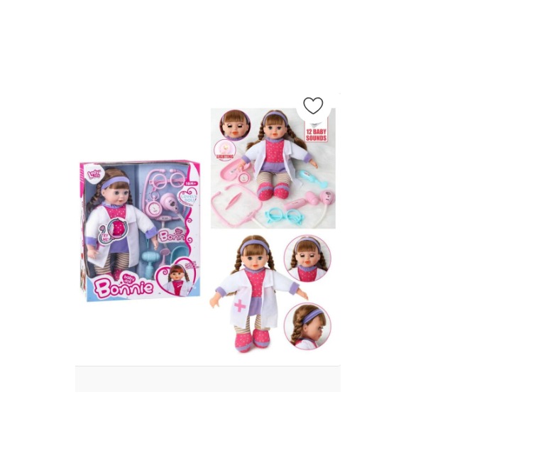 MUÑECA ROSADO DOCTORA BONNIE - 3