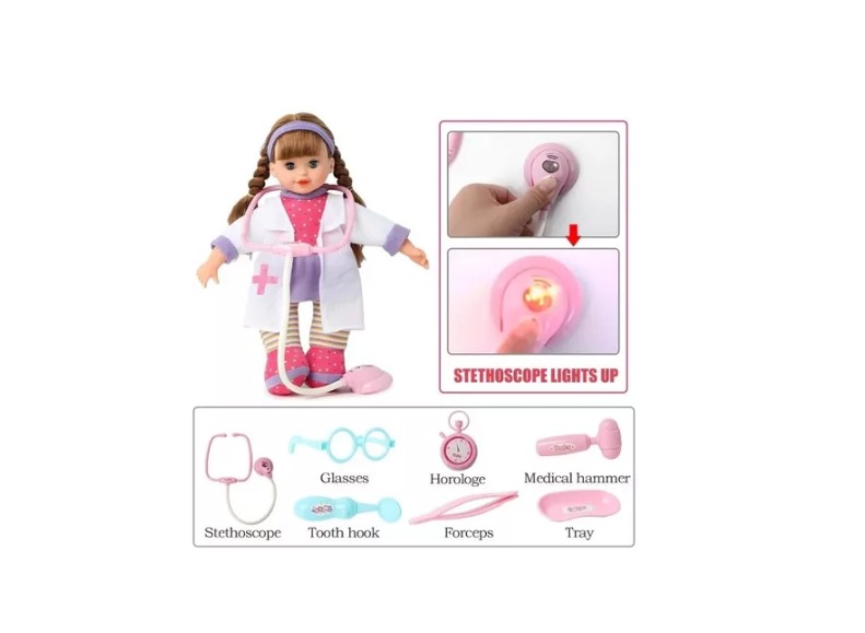 MUÑECA ROSADO DOCTORA BONNIE - 5