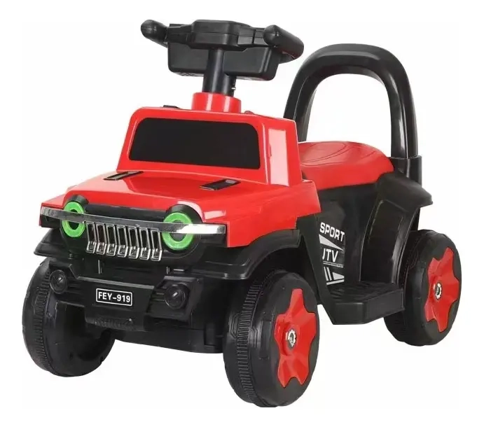 AUTO CORREPASILLOS PARA NIÑOS APRENDIZAJE DIVERTIDO COLOR ROJO - 1