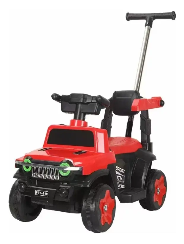 AUTO CORREPASILLOS PARA NIÑOS APRENDIZAJE DIVERTIDO COLOR ROJO - 4