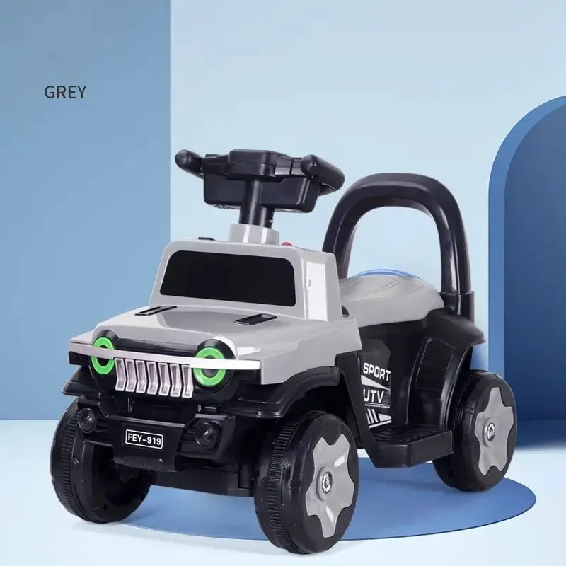 AUTO CORREPASILLOS PARA NIÑOS APRENDIZAJE DIVERTIDO GRIS - 3