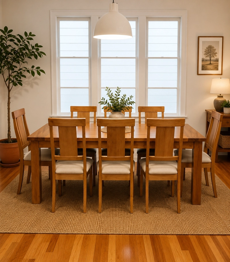 COMEDOR 8 SILLAS MUNICH COLOR CARAMELA - 3