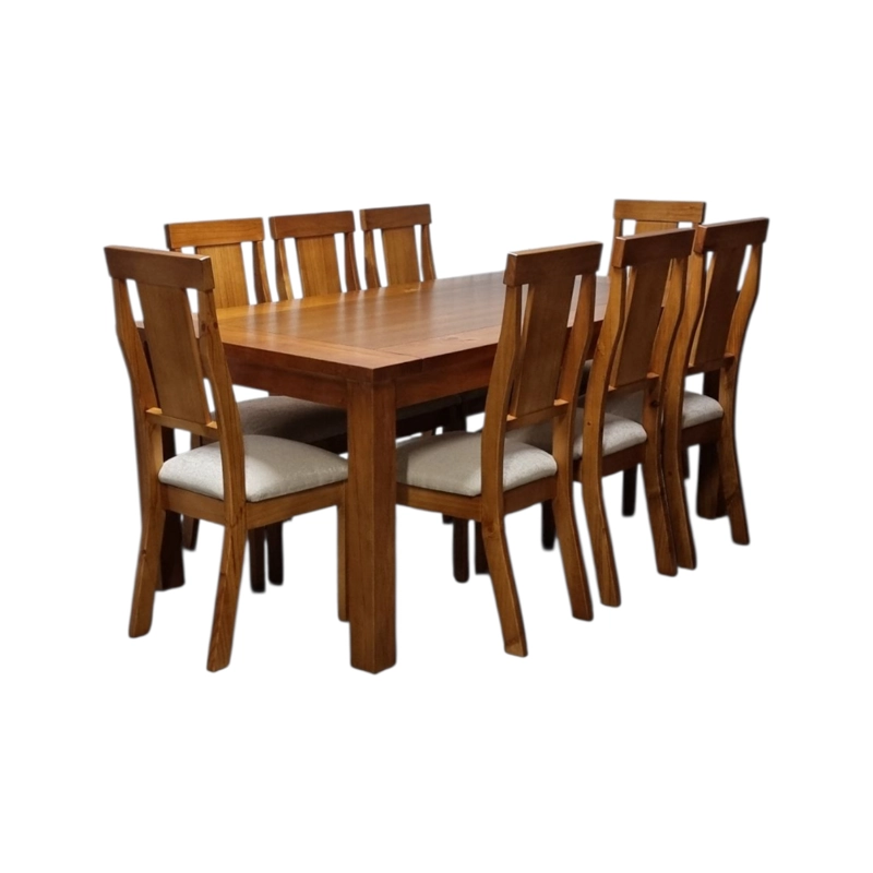 COMEDOR 8 SILLAS MUNICH COLOR CARAMELA - 6