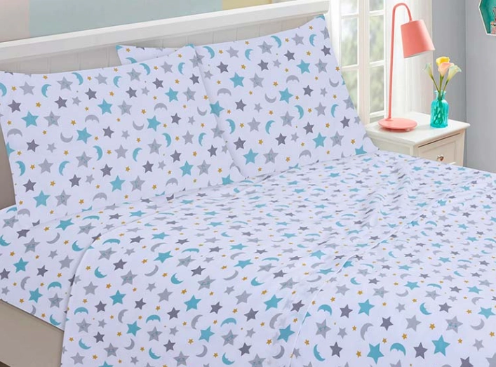 SABANAS NIÑO/A 1.5 PLAZAS 144 HILOS MODELO ESTRELLA - 1
