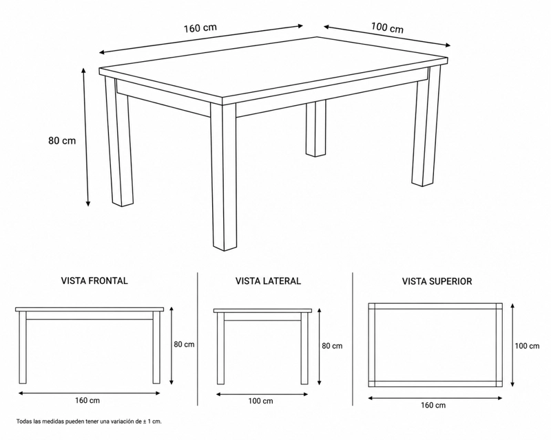 COMEDOR 6 SILLAS MUNICH COLOR CHOCOLATE - 5