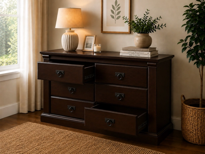 COMODA 6 CAJONES MUNICH COLOR CHOCOLATE - 3