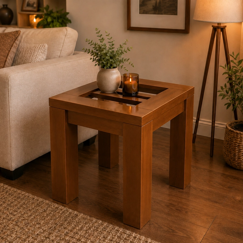 MESA LATERAL BOSTON COLOR CARAMELO - 2