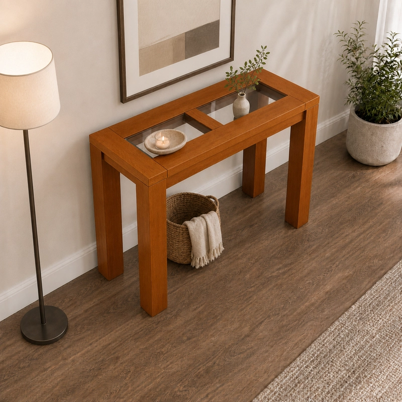 MESA DE ARRIMO BOSTON COLOR CARAMELO - 2