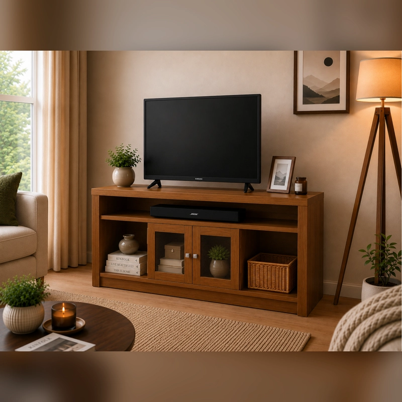 RACK TV MILAN 150 CM COLOR CARAMELO - 2