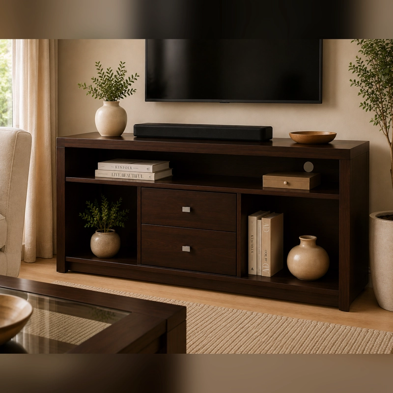 RACK TV BOSTON 150 CM COLOR CHOCOLATE - 2