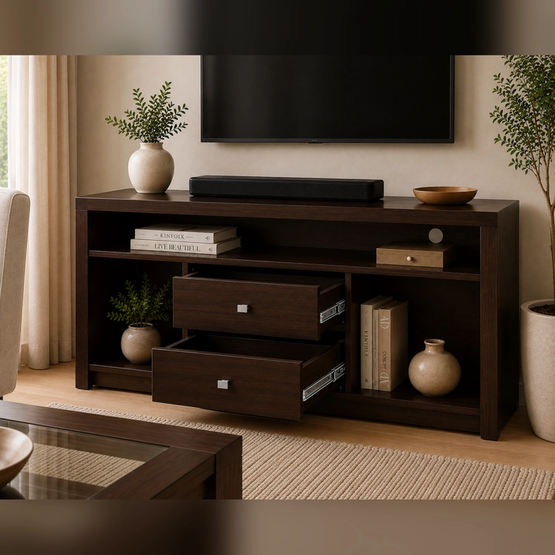 RACK TV BOSTON 150 CM COLOR CHOCOLATE - 3
