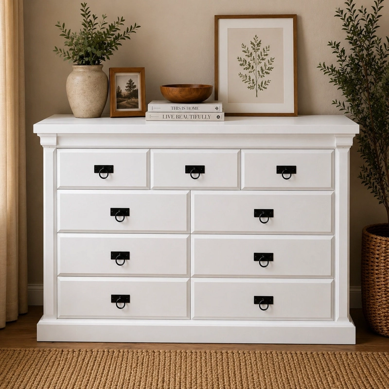 COMODA MUNICH 9 CAJONES BLANCO HEIM STORE - 1