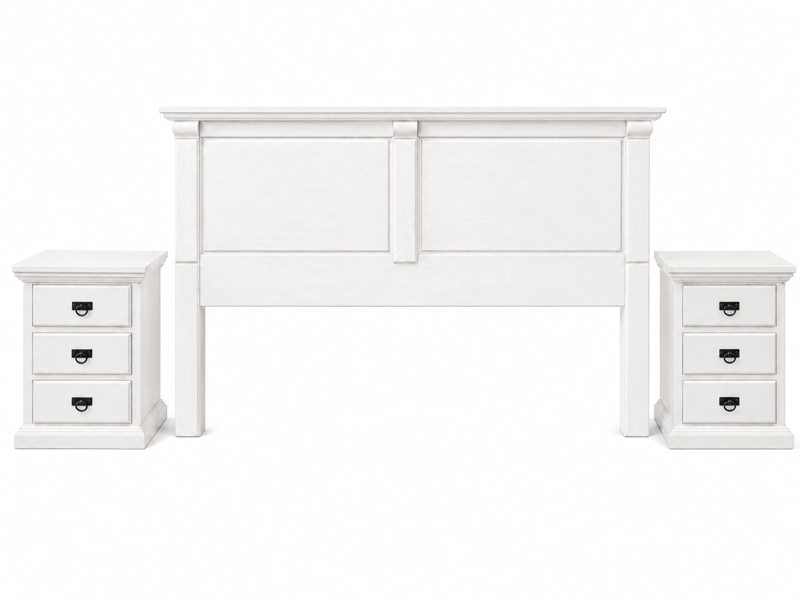 RESPALDO CAMA 2 PLAZAS MUNICH COLOR BLANCO HEIM STORE - 4