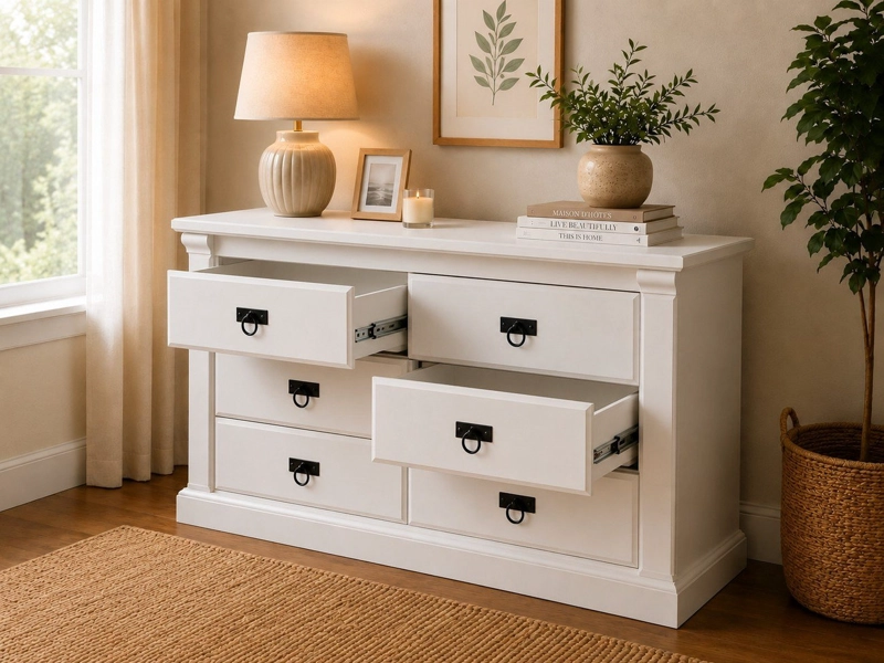 COMODA 6 CAJONES MUNICH COLOR BLANCO HEIM STORE - 3