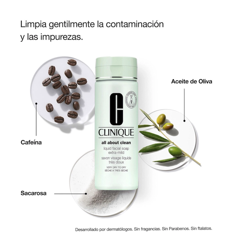 JABÓN FACIAL CLINIQUE PIELES SECAS 200 ML - 2