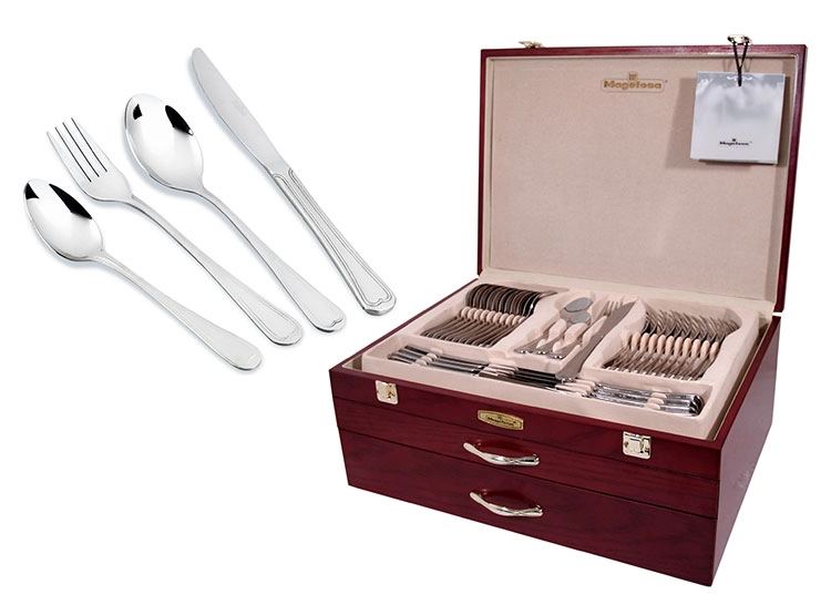 SET CUCHILLERIA MAGEFESA CORDOVA ACERO 114 PIEZAS - 1