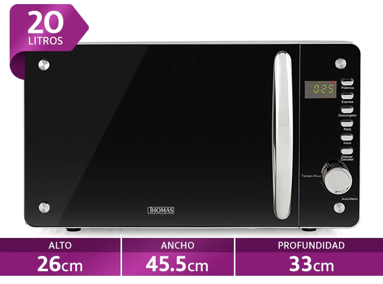 MICROONDAS THOMAS ESPEJADO TH20DM
