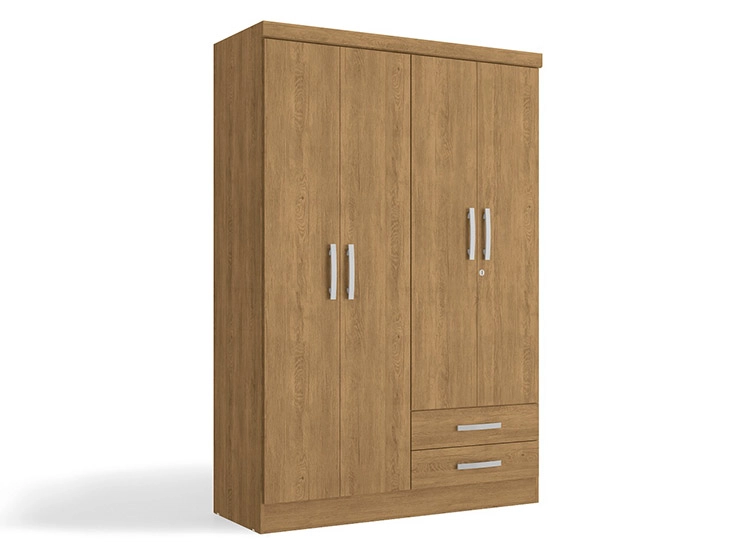 CLOSET RIPLEY HOME S444 TECA 4 PUERTAS 2 CAJONES CAFÉ CLARO - 1