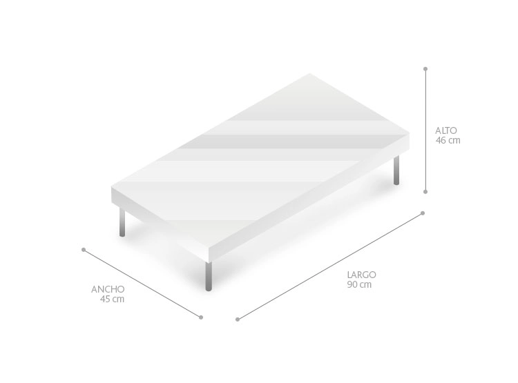SET CLAVIJO DESIGN MESA DE CENTRO METAL + 2 POUFS - 2
