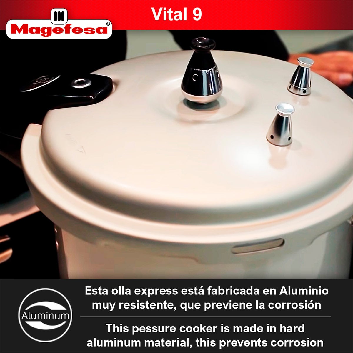 OLLA A PRESIÓN MAGEFESA VITAL 9 L - 2