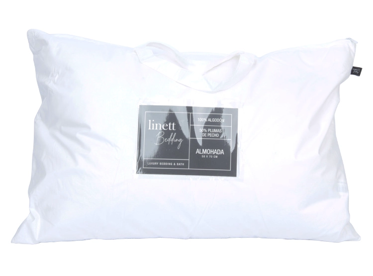 ALMOHADA LINETT BEDDING VERMONT 70 X 50 CM ALGODÓN BLANCO - 3