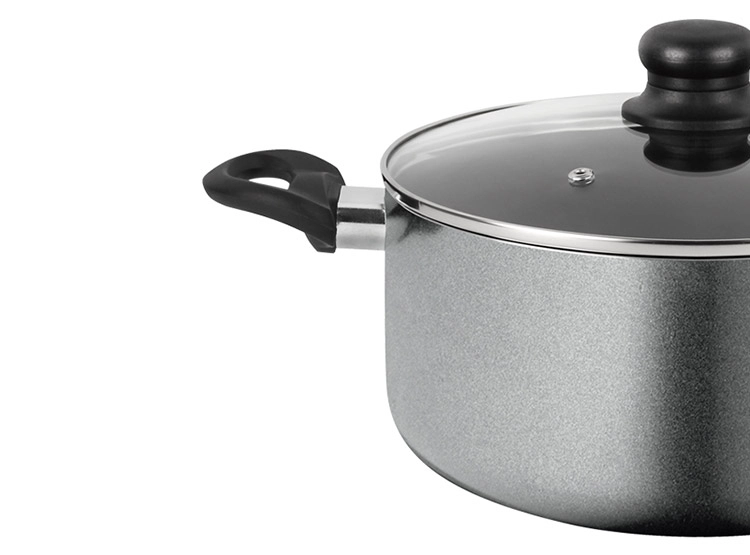 OLLA CACEROLA FANTUZZI GOURMET ANTIADHERENTE 26 CM NEGRO 7 L - 2