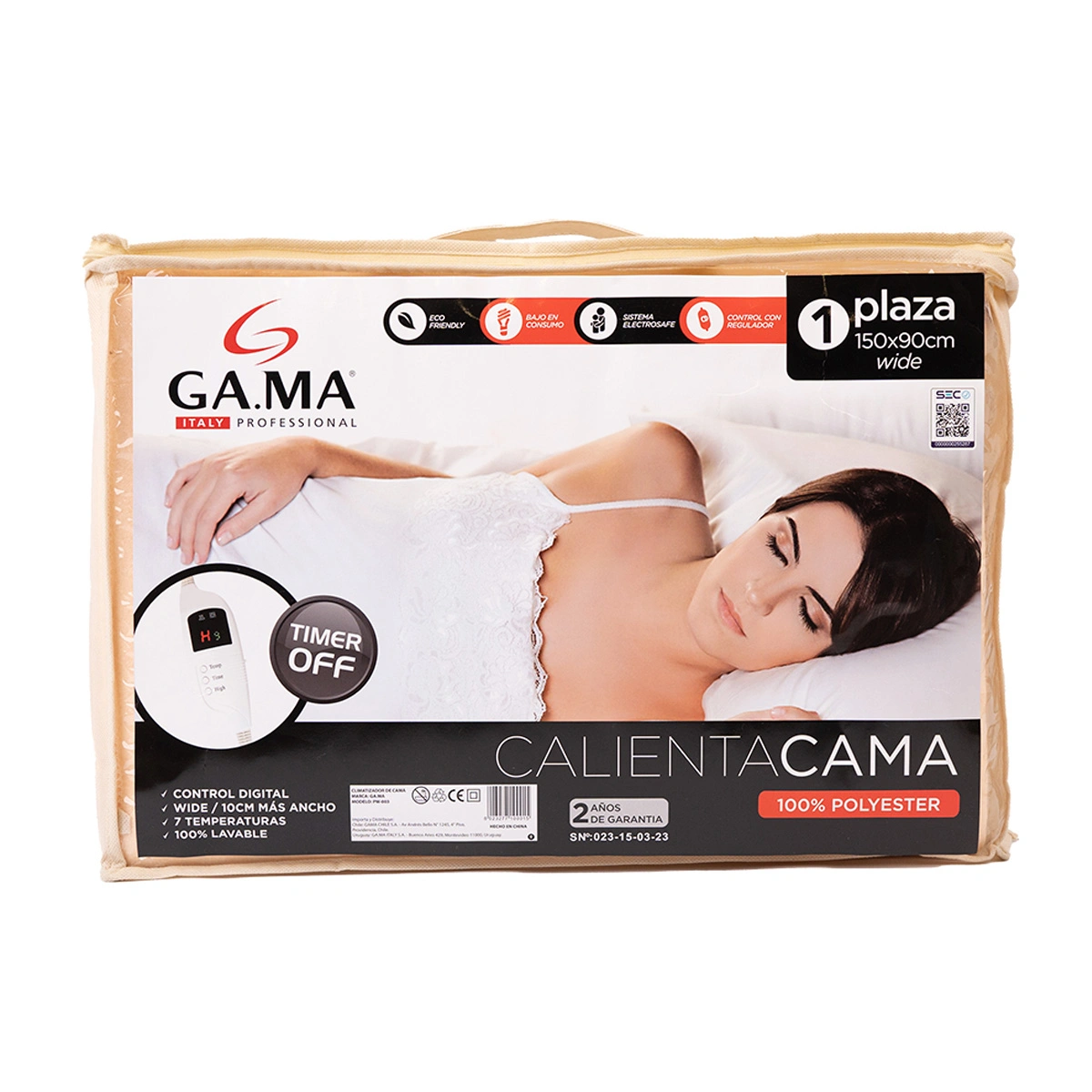 CALIENTACAMA GAMA CONTROL DIGITAL 1 PL - 3