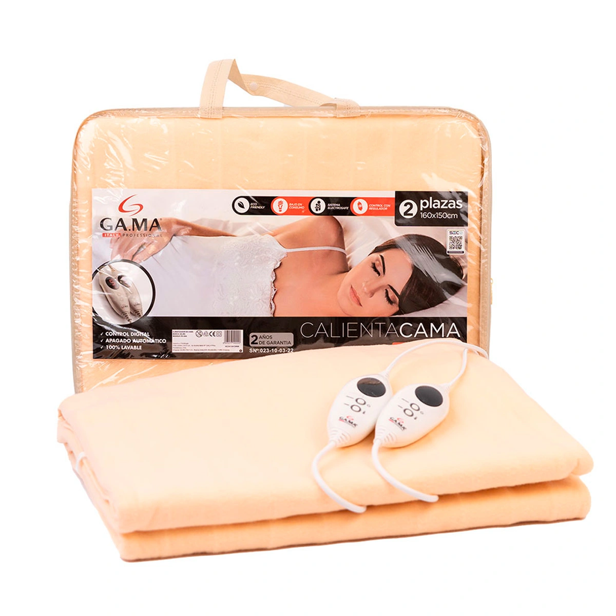 CALIENTACAMA GAMA DOBLE DIGITAL TIMER