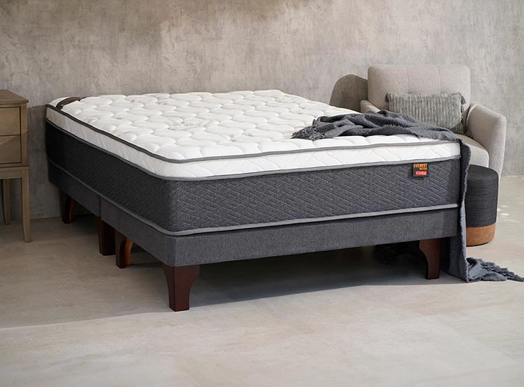 JUEGO DE DORMITORIO CELTA CAMA EUROPEA EVEREST 2 PLAZAS + TEXTIL - 5