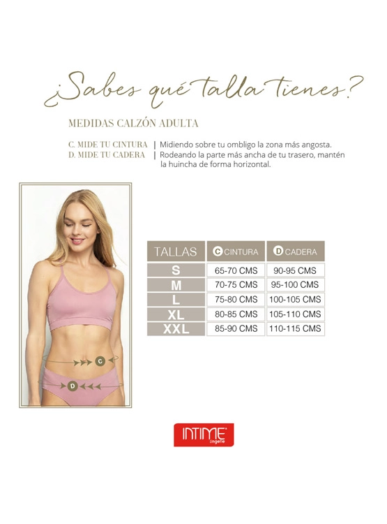 PACK CALZÓN MUJER INTIME - 2