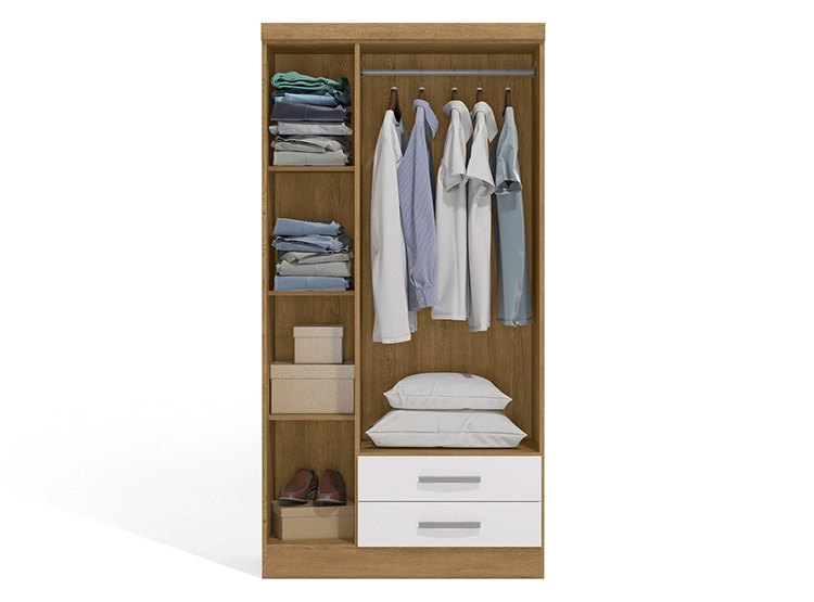 CLOSET RIPLEY HOME S443 CARVALLE 3 PUERTAS 2 CAJONES BLANCO - 2