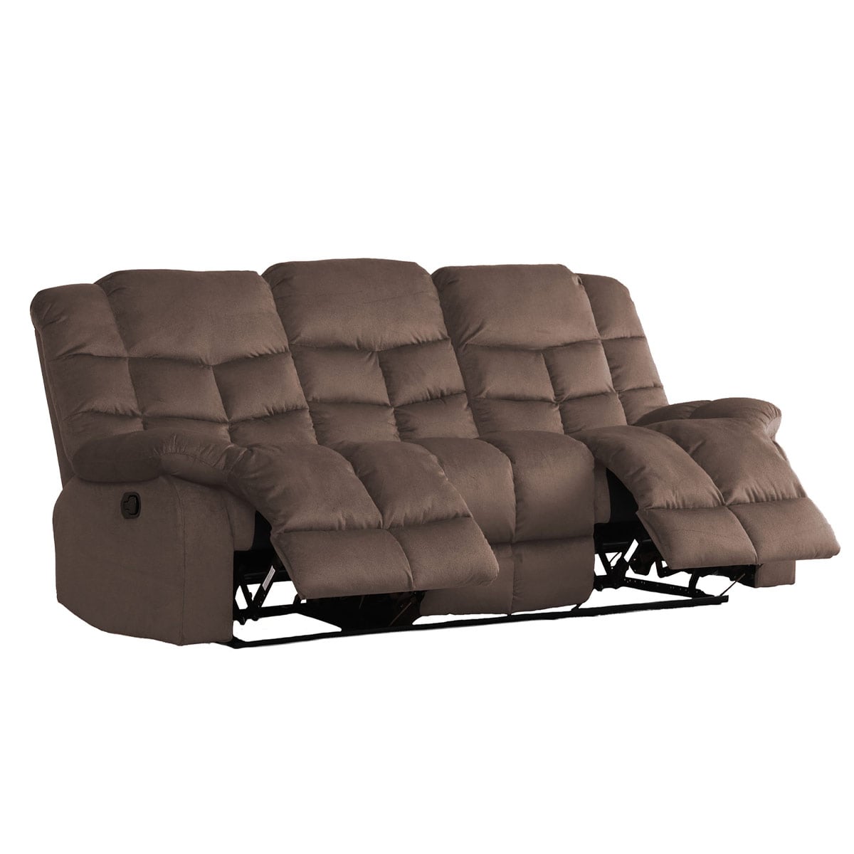 SOFÁ RIPLEY HOME RECLINABLE NEW YOZ 3 CUERPOS CAFÉ CHOCOLATE - 3