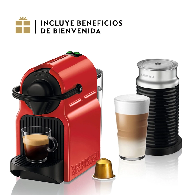 COMBO CAFETERA NESPRESSO CÁPSULA ESSENZA MINI C30 NEGRO +