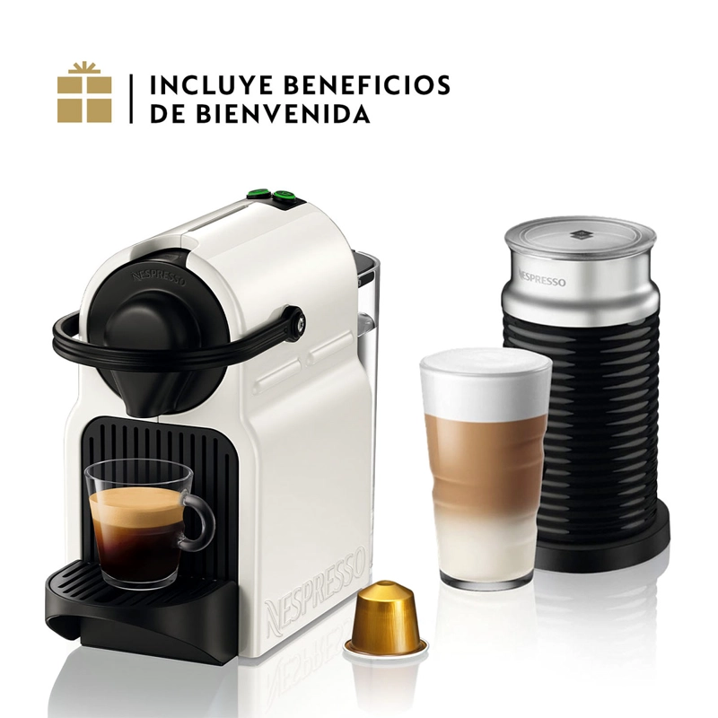 CAFETERA NESPRESSO INISSIA BLANCA AEROCCINO 3 CON ESPUMADOR